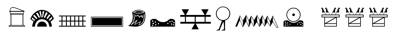 Hieroglyph F Regular